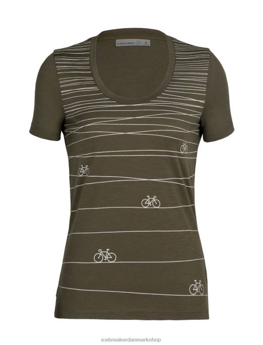 Icebreaker Kvinder merino tech lite ii kortærmet scoop t-shirt hill sprint B00X928 tøj loden