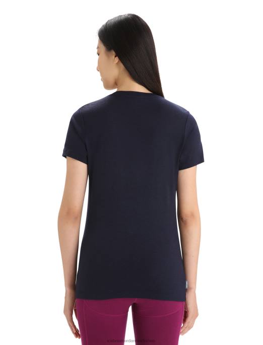 Icebreaker Kvinder merino tech lite ii kortærmet scoop t-shirt naturfest B00X632 tøj midnatsflåde