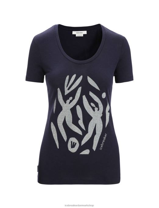 Icebreaker Kvinder merino tech lite ii kortærmet scoop t-shirt naturfest B00X632 tøj midnatsflåde