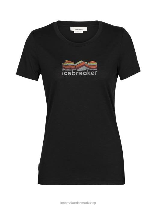 Icebreaker Kvinder merino tech lite ii kortærmet t-shirt bjerggeologi B00X629 tøj sort