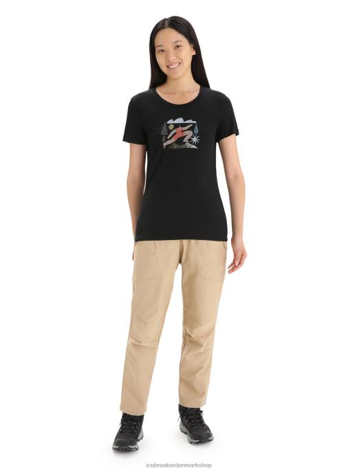 Icebreaker Kvinder merino tech lite ii kortærmet t-shirt foråret B00X620 tøj sort