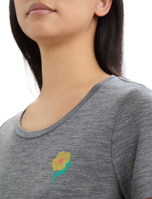 Icebreaker Kvinder merino tech lite ii kortærmet t-shirt forårsblomster B00X623 tøj grusstenslyng