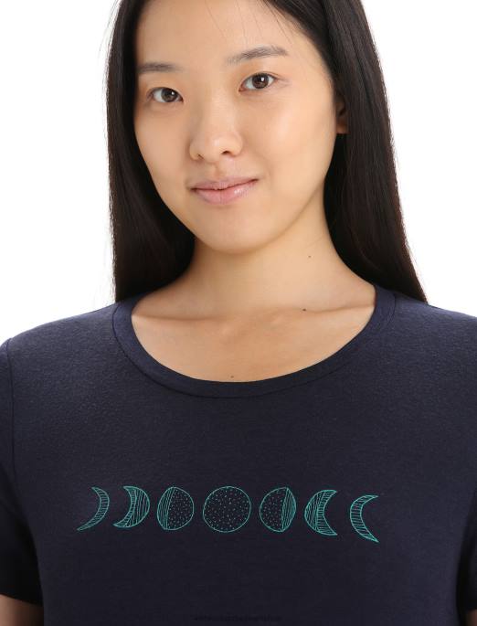 Icebreaker Kvinder merino tech lite ii kortærmet t-shirt månefase B00X615 tøj midnatsflåde