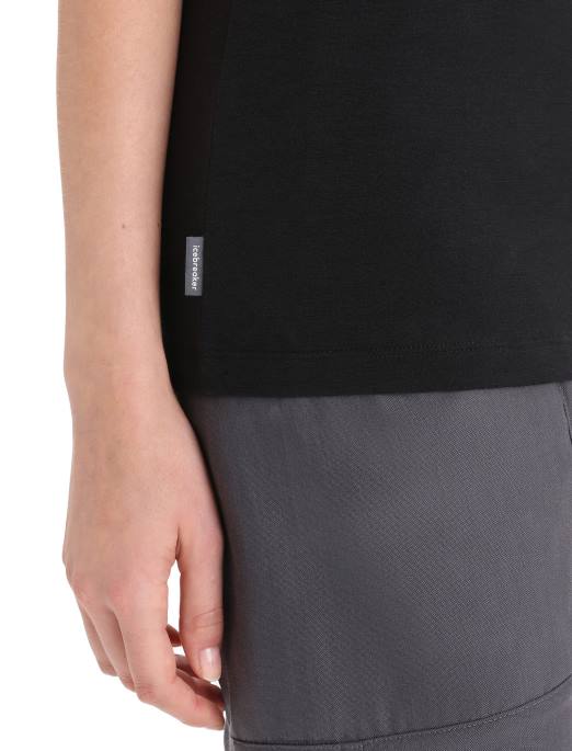 Icebreaker Kvinder merino tech lite ii kortærmet t-shirt naturel B00X664 tøj sort