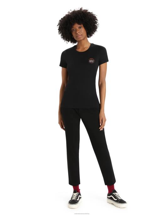 Icebreaker Kvinder merino tech lite ii kortærmet t-shirt naturlige alper B00X811 tøj sort