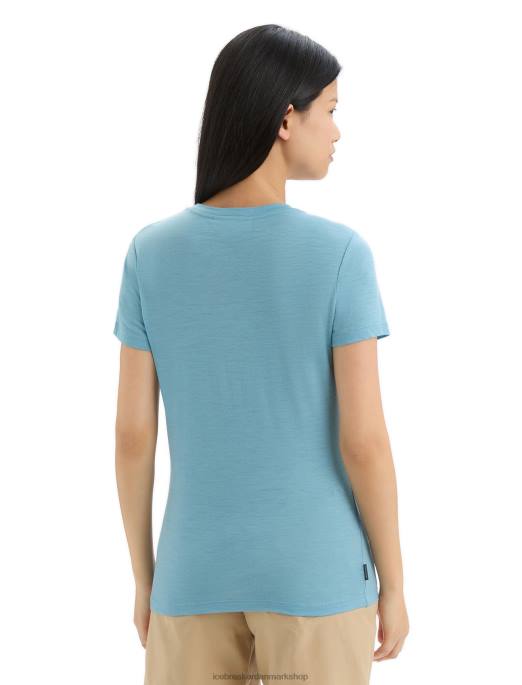 Icebreaker Kvinder merino tech lite ii kortærmet t-shirt wildflower bloom B00X645 tøj astral blå