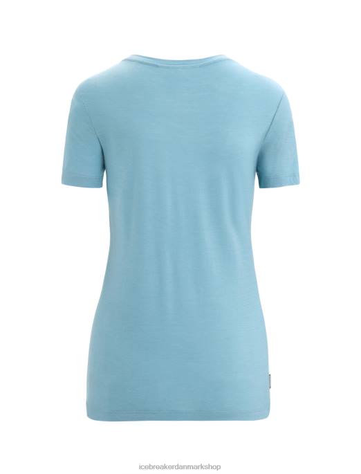Icebreaker Kvinder merino tech lite ii kortærmet t-shirt wildflower bloom B00X645 tøj astral blå