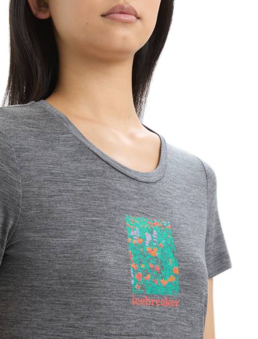 Icebreaker Kvinder merino tech lite ii kortærmet t-shirt wildflower bloom B00X646 tøj grusstenslyng