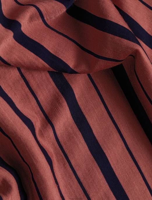Icebreaker Kvinder merino wave kortærmet stribet t-shirt B00X922 tøj drue/midnight navy