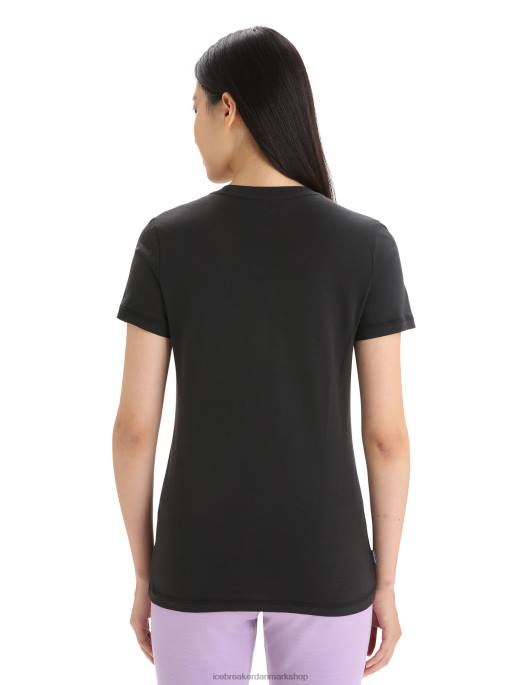 Icebreaker Kvinder tencel kortærmet t-shirt i bomuld naturlig B00X666 tøj sort