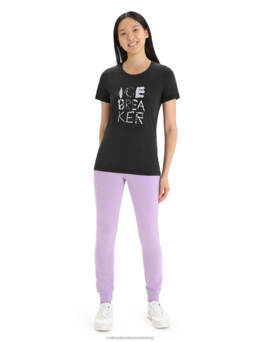 Icebreaker Kvinder tencel kortærmet t-shirt i bomuld naturlig B00X666 tøj sort