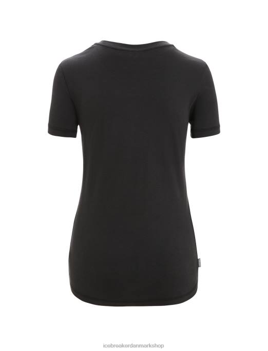 Icebreaker Kvinder tencel kortærmet t-shirt i bomuld naturlig B00X666 tøj sort