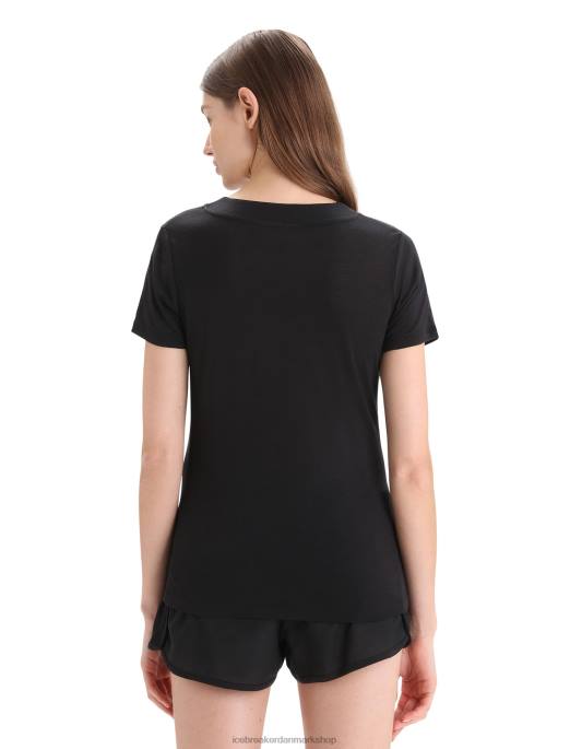 Icebreaker Kvinder zoneknit merino kortærmet t-shirt B00X657 tøj sort