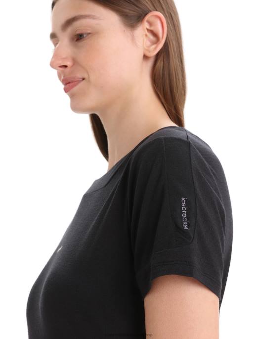 Icebreaker Kvinder zoneknit merino kortærmet t-shirt B00X657 tøj sort