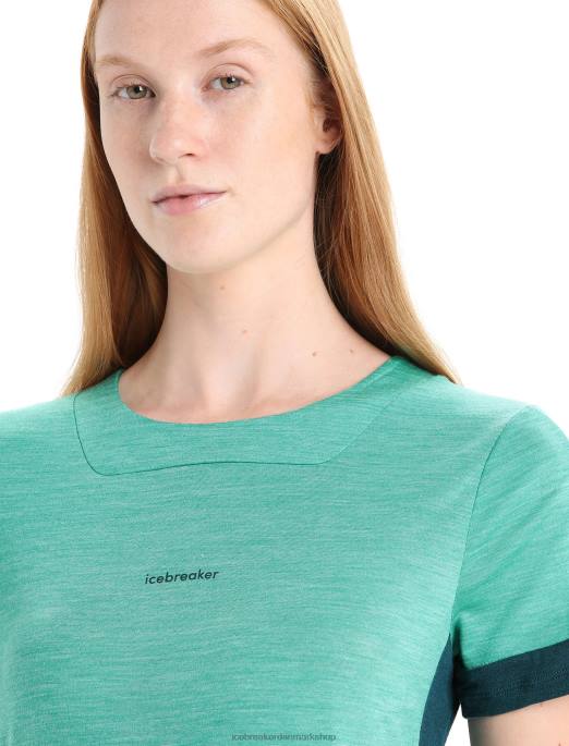 Icebreaker Kvinder zoneknit merino kortærmet t-shirt B00X658 tøj frisk lyng/grøn herlighed