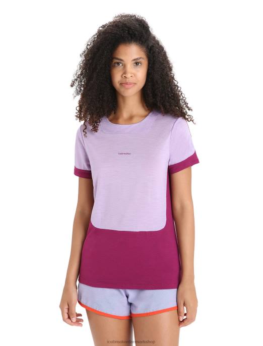 Icebreaker Kvinder zoneknit merino kortærmet t-shirt B00X659 tøj lilla blik/go berry