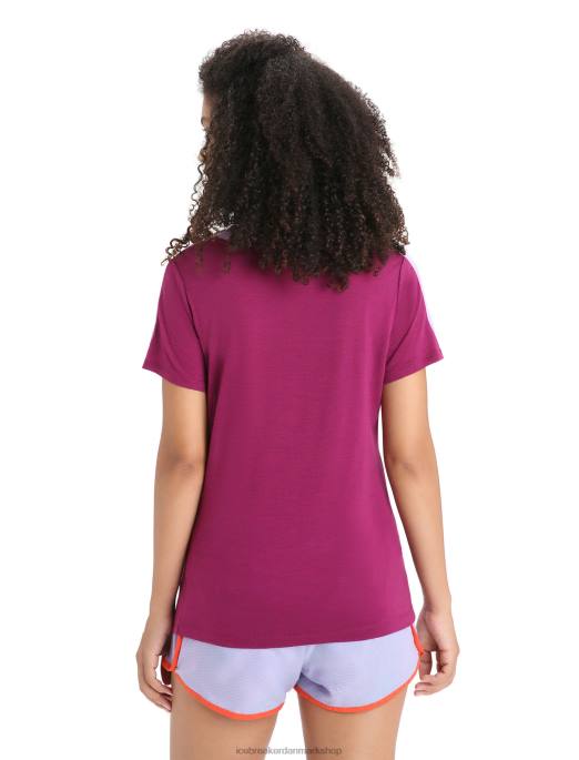 Icebreaker Kvinder zoneknit merino kortærmet t-shirt B00X659 tøj lilla blik/go berry