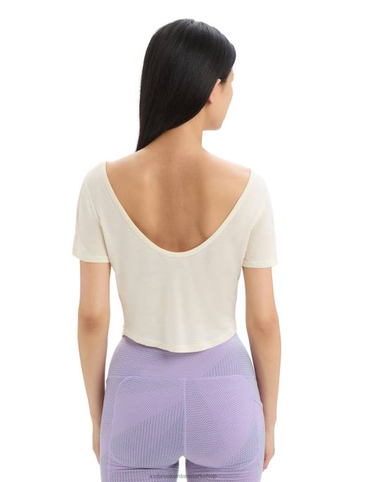 Icebreaker Kvinder zoneknit merino kortærmet t-shirt med scoop back B00X667 tøj kridt