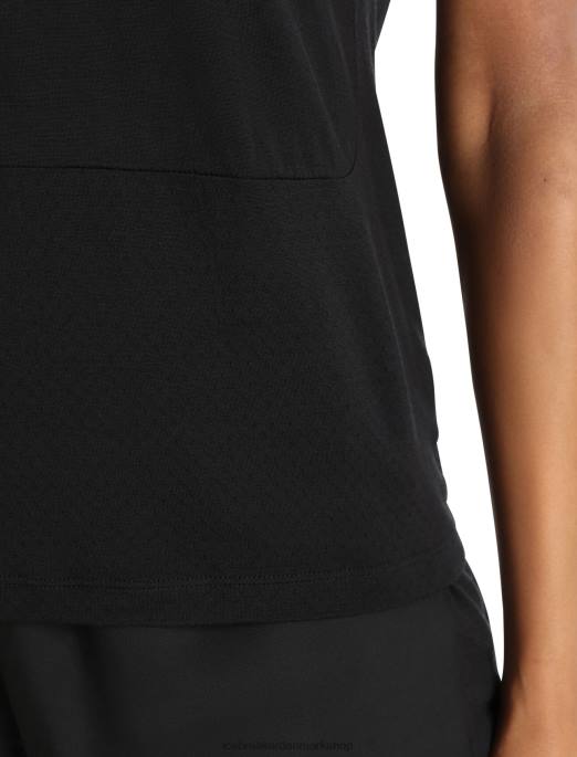 Icebreaker Kvinder zoneknit merino kortærmet t-shirt med slids bagpå B00X798 tøj sort