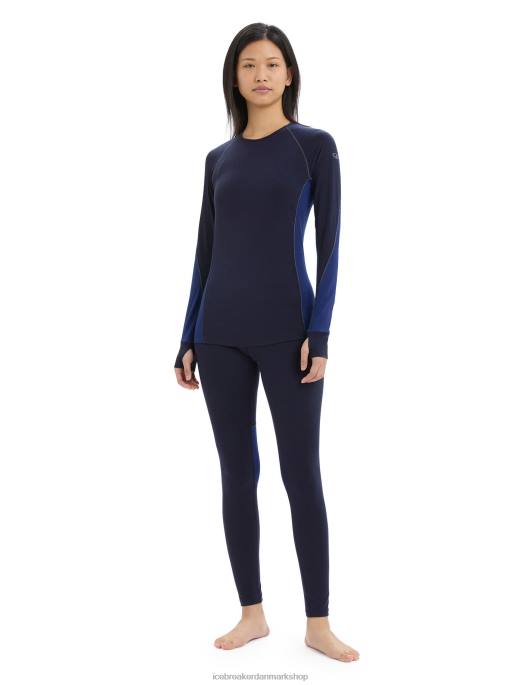Icebreaker Kvinder bodyfitzone merino 260 zone langærmet crewe termo top B00X871 tøj midnatsflåde/kongelig flåde
