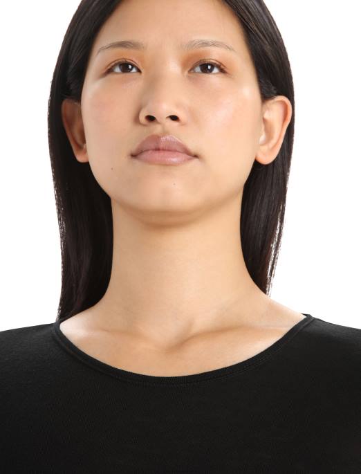 Icebreaker Kvinder merino 175 hverdags langærmet crewe termo top B00X564 tøj sort