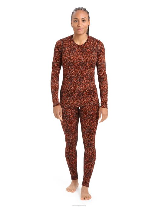 Icebreaker Kvinder merino 200 oasis langærmet crewe termisk toplav B00X835 tøj sort/kirsebær