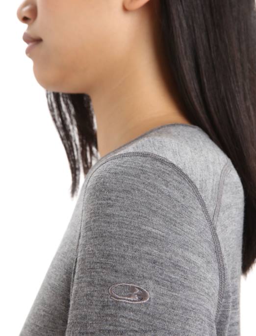 Icebreaker Kvinder merino 200 oasis langærmet crewe termo top B00X558 tøj grusstenslyng