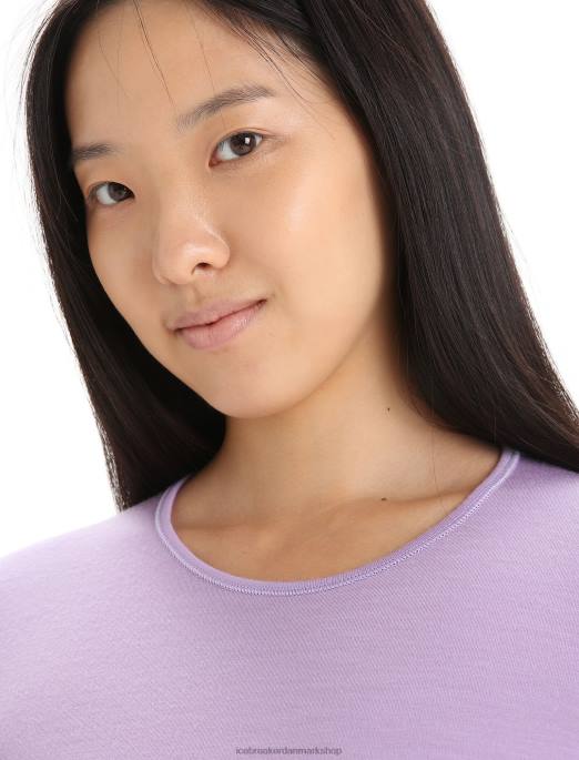 Icebreaker Kvinder merino 200 oasis langærmet crewe termo top B00X561 tøj lilla blik