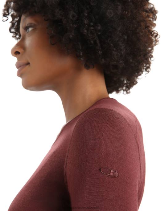 Icebreaker Kvinder merino 200 oasis langærmet crewe termo top B00X802 tøj espresso