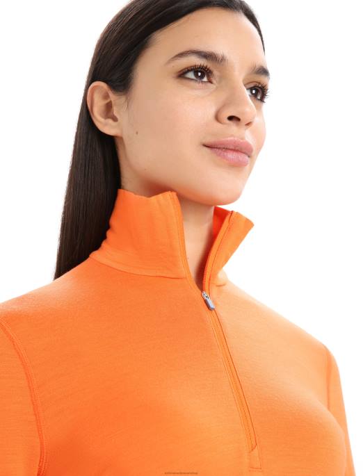 Icebreaker Kvinder merino 200 oasis langærmet termisk top med halv lynlås B00X899 tøj blitz