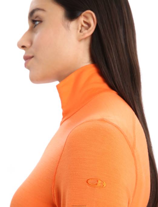 Icebreaker Kvinder merino 200 oasis langærmet termisk top med halv lynlås B00X899 tøj blitz