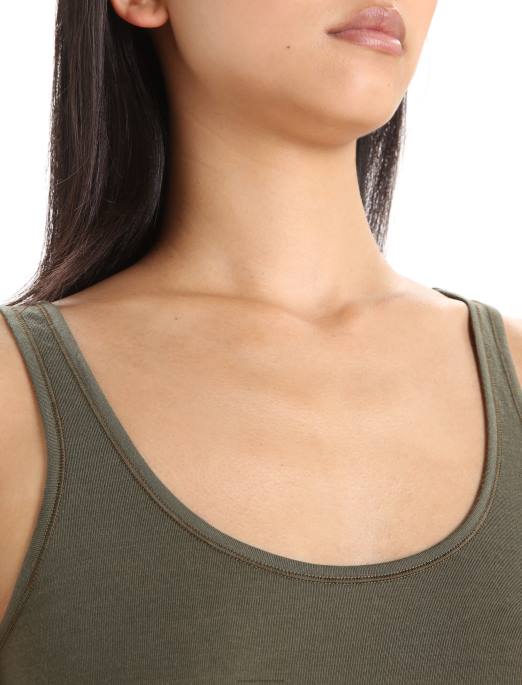Icebreaker Kvinder merino sirene tank top B00X531 tøj loden