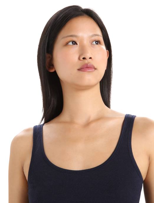 Icebreaker Kvinder merino sirene tank top B00X532 tøj midnatsflåde