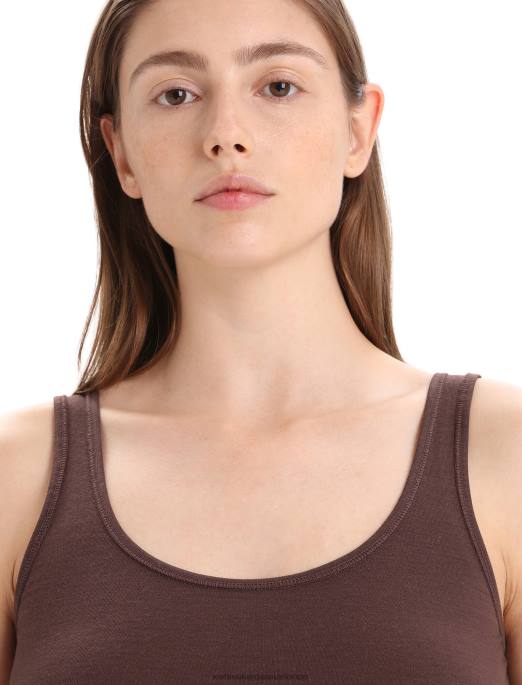 Icebreaker Kvinder merino sirene tank top B00X535 tøj umber