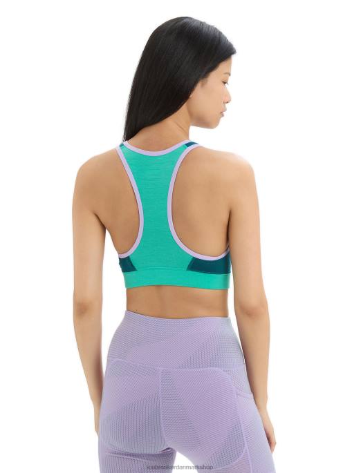 Icebreaker Kvinder zoneknit merino sports bh B00X541 tøj frisk/grøn herlighed