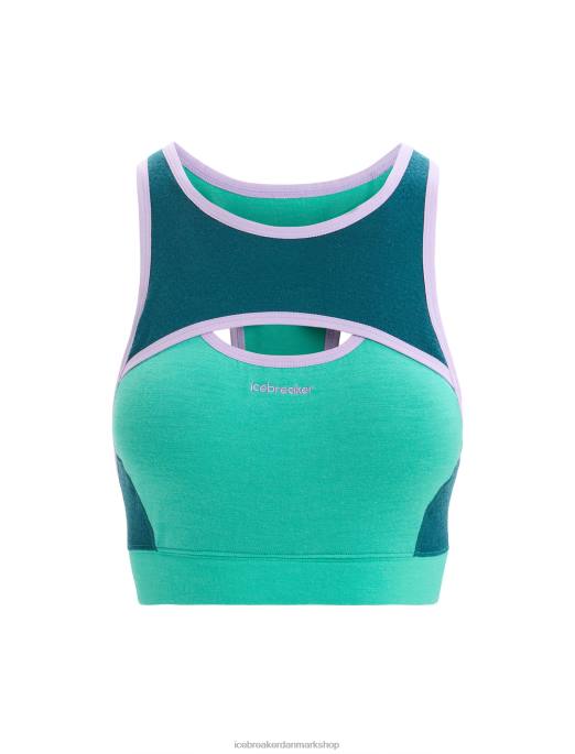 Icebreaker Kvinder zoneknit merino sports bh B00X541 tøj frisk/grøn herlighed