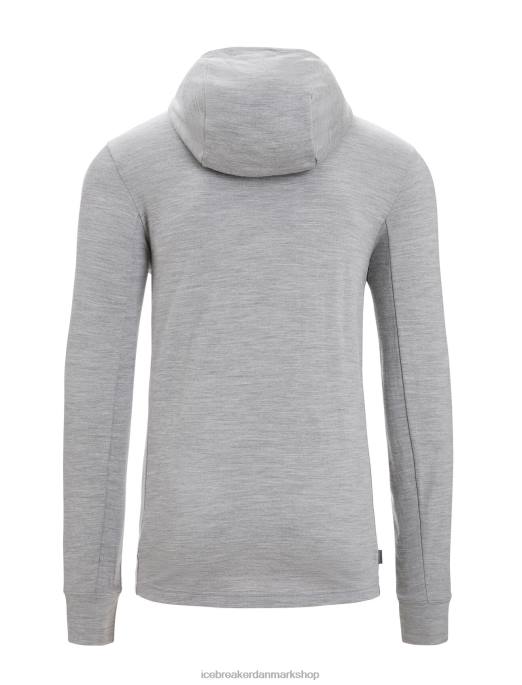 Icebreaker Mænd merino quantum iii langærmet hættetrøje med lynlås B00X205 tøj metrolyng/sort