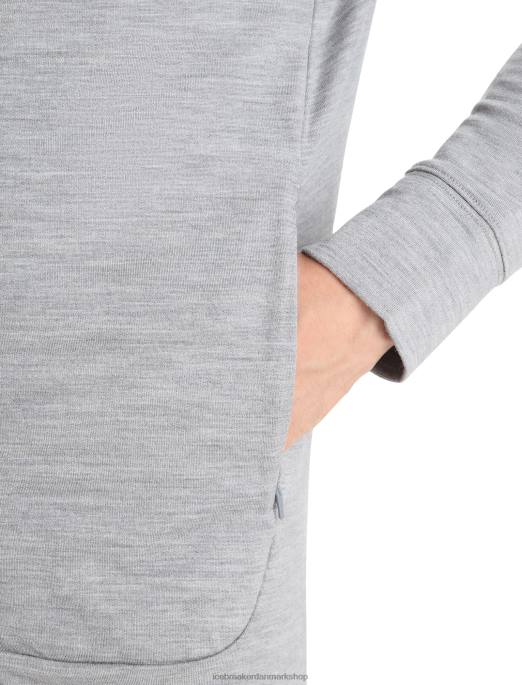 Icebreaker Mænd merino quantum iii langærmet hættetrøje med lynlås B00X205 tøj metrolyng/sort