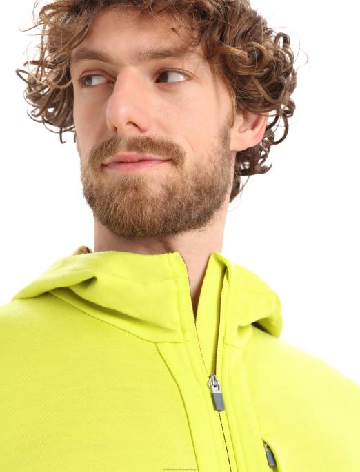 Icebreaker Mænd merino quantum iii langærmet hættetrøje med lynlås B00X409 tøj glans/nelliker