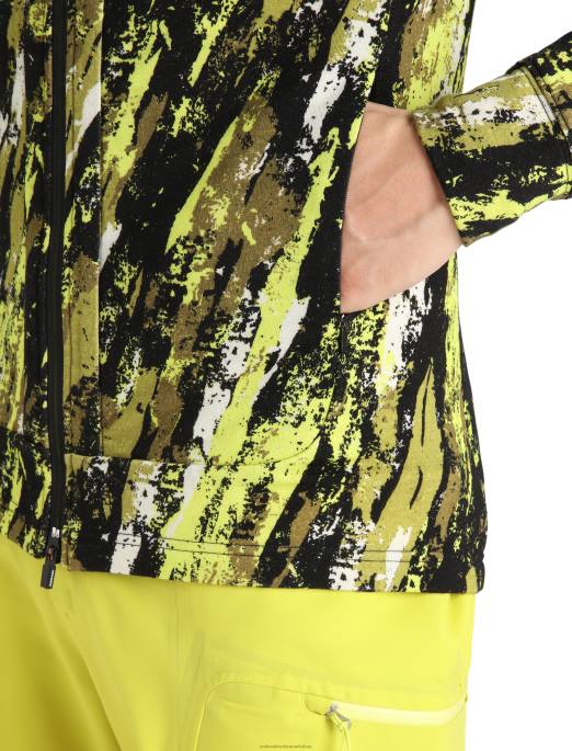 Icebreaker Mænd merino quantum iii langærmet hættetrøje med lynlås sedimentær B00X414 tøj sort/glans