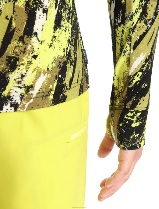 Icebreaker Mænd merino quantum iii langærmet hættetrøje med lynlås sedimentær B00X414 tøj sort/glans