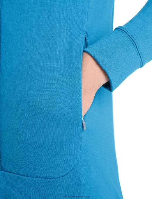 Icebreaker Mænd merino quantum iii langærmet lynlås B00X213 tøj geo blå