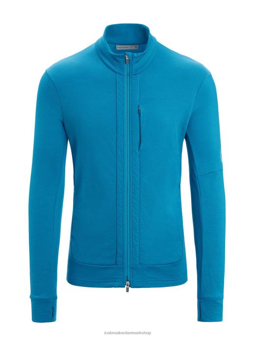 Icebreaker Mænd merino quantum iii langærmet lynlås B00X213 tøj geo blå