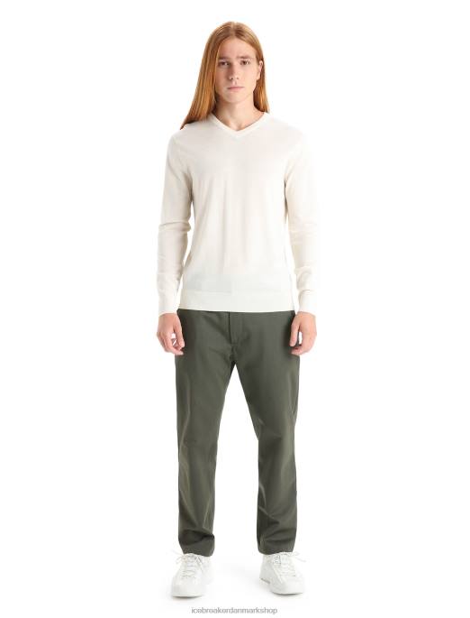 Icebreaker Mænd merino wilcox langærmet sweater med v-hals B00X226 tøj kridt