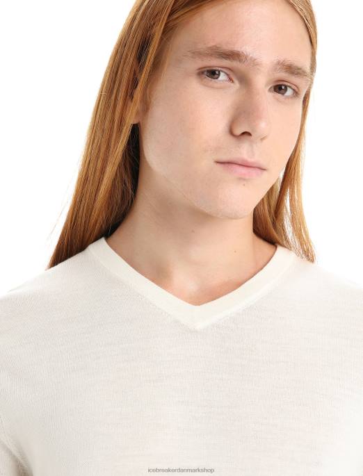 Icebreaker Mænd merino wilcox langærmet sweater med v-hals B00X226 tøj kridt