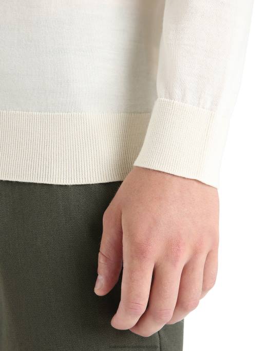 Icebreaker Mænd merino wilcox langærmet sweater med v-hals B00X226 tøj kridt