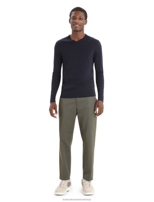 Icebreaker Mænd merino wilcox langærmet sweater med v-hals B00X227 tøj midnatsflåde