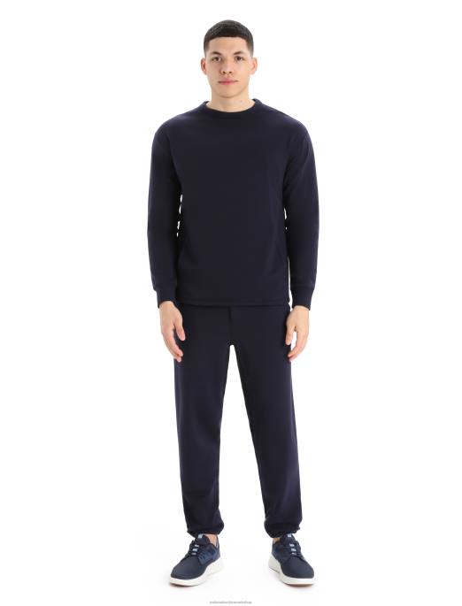 Icebreaker Mænd realfleece merino dalston langærmet sweatshirt B00X398 tøj midnatsflåde