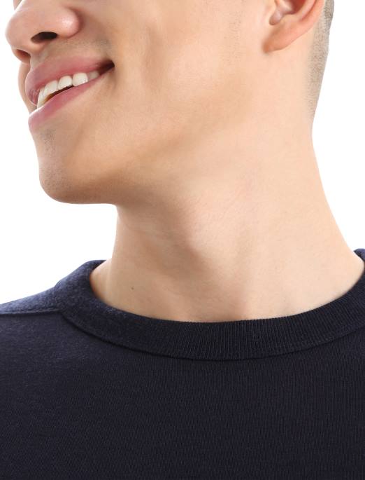 Icebreaker Mænd realfleece merino dalston langærmet sweatshirt B00X398 tøj midnatsflåde