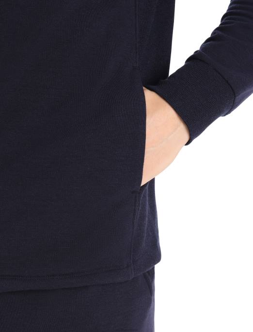 Icebreaker Mænd realfleece merino dalston langærmet sweatshirt B00X398 tøj midnatsflåde